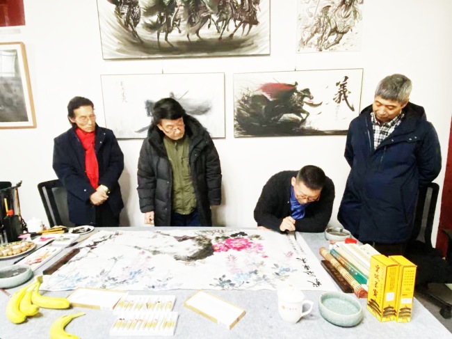 海淀区政协主席鲍雷与中国画院艺术家共话文化传承