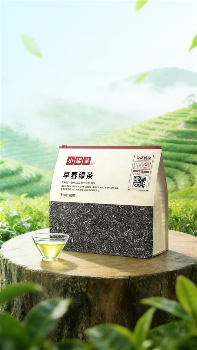 小罐茶敢保真早春绿茶，致敬每一位不被定义的她