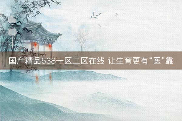 国产精品538一区二区在线 让生育更有“医”靠