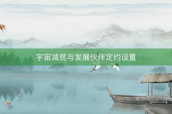 宇宙减贫与发展伙伴定约设置