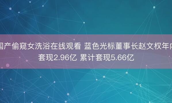 国产偷窥女洗浴在线观看 蓝色光标董事长赵文权年内套现2.96亿 累计套现5.66亿